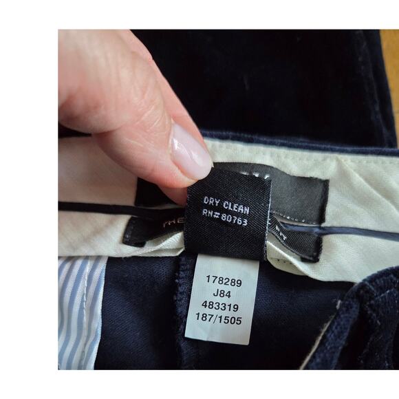 Body by Victoria The Christie Fit Pants 4 Blue Velvet Flare Trousers - Picture 5 of 5